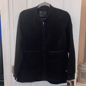 Figs Bellery Scrub Jacket - Black